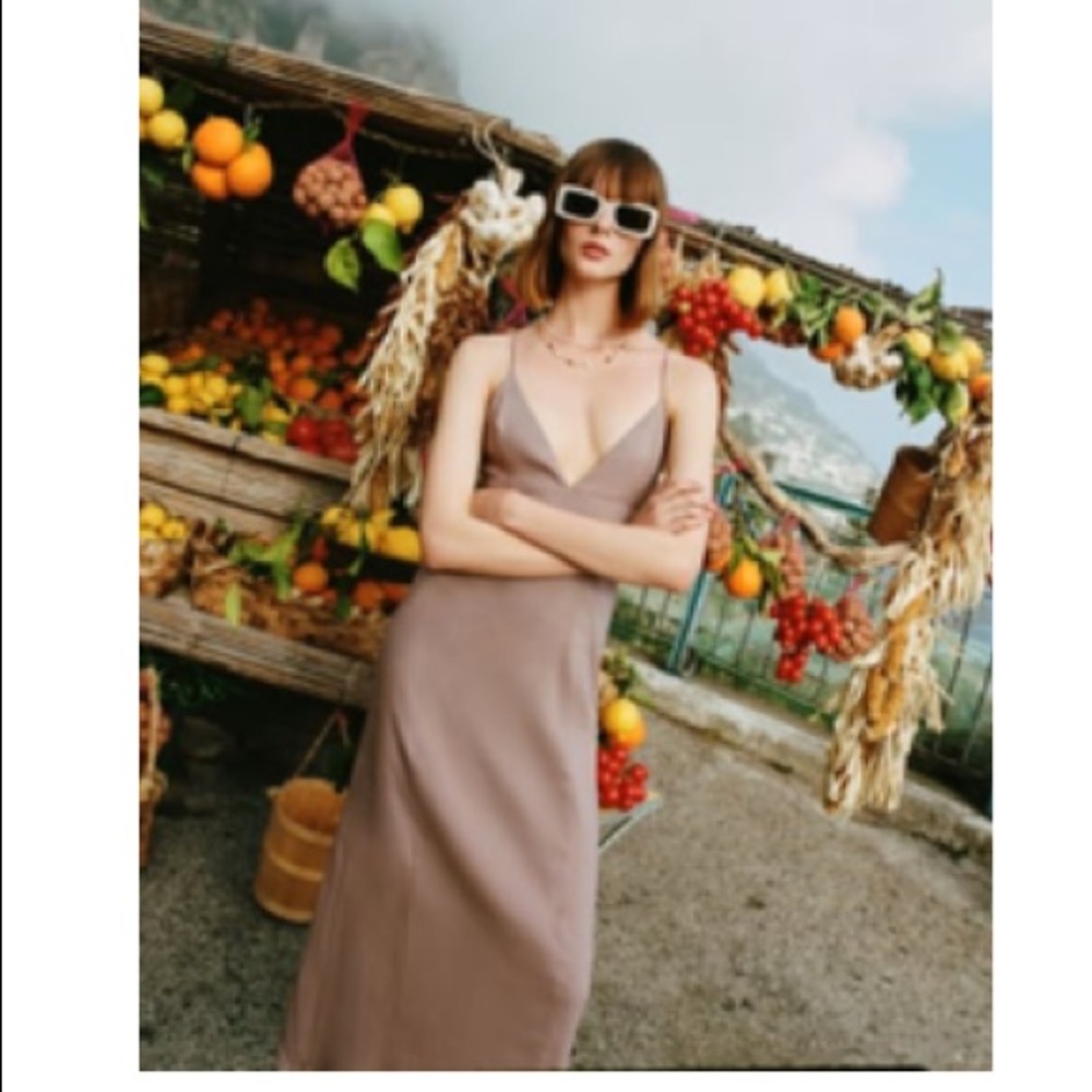 Zara - tan coloured dress